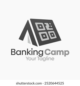 Banking Camp Logo Design Template. Good for Business, Agency, Community and Organization