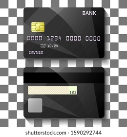 banking card creative template design. vector illustration.