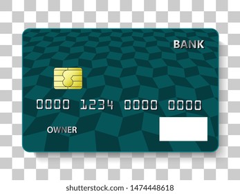 Banking card design. Vector illustration