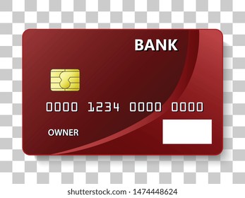 Banking card design. Vector illustration