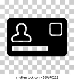 Banking Card icon. Vector illustration style is flat iconic symbol, black color, transparent background. Designed for web and software interfaces.