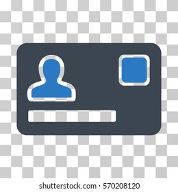 Banking Card icon. Vector illustration style is flat iconic bicolor symbol, smooth blue colors, transparent background. Designed for web and software interfaces.