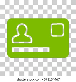 Banking Card icon. Vector illustration style is flat iconic symbol, eco green color, transparent background. Designed for web and software interfaces.