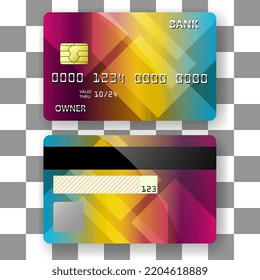 Banking Card Template Background 3d Texture Stock Vector (Royalty Free ...