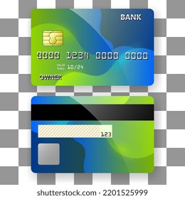 banking card template background fluid green texture design. template for poster,brochure,backgrounds cover etc
