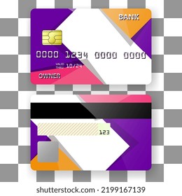 Bankkartenvorlagenhintergrund, Papiertexturmuster. Vorlage für Plakate, Broschüren, Hintergründe usw.