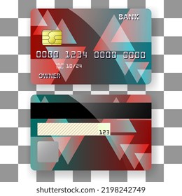 banking card template background triangle pattern texture. template for poster,brochure,backgrounds cover etc