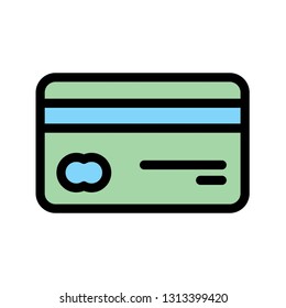 Banking card Vector Icon