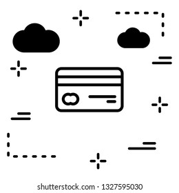 Banking card Vector Icon