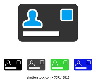 Banking Card vector icon. Style is a flat graphic symbol in black, grey, blue, green color variants. Designed for web and mobile apps.
