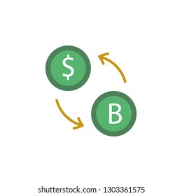 Banking, change icon. Element of Web Money and Banking icon for mobile concept and web apps. Detailed Banking, change icon can be used for web and mobile