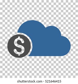 Banking Cloud icon. Vector pictogram style is a flat symbol, color, chess transparent background. Designed for software and web interface toolbars and menus.