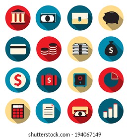 Banking color icons