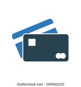 
Banking credit card flat icon