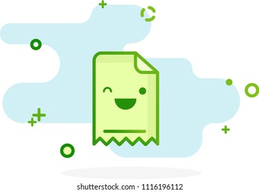 Banking document smile
