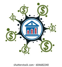 Banking Finance Conceptual Logo Unique Vector Stock Vector (Royalty ...