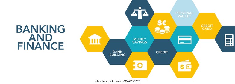 Banking And Finance Icon Concept