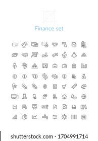 Banking and finance icon pack