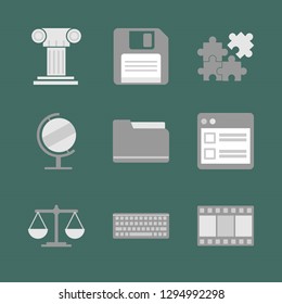Banking and finance. Icon set.