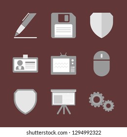 Banking and finance. Icon set.