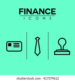  Banking And Finance Icon Template
