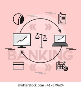  Banking And Finance Icon Template
