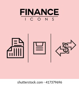  Banking And Finance Icon Template
