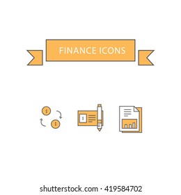 Banking And Finance Icon Template