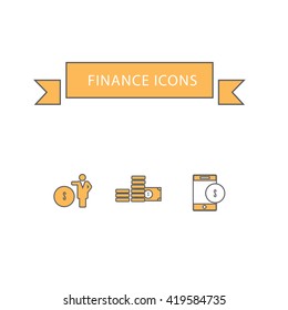 Banking And Finance Icon Template