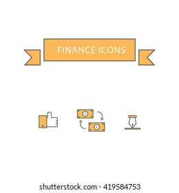 Banking And Finance Icon Template