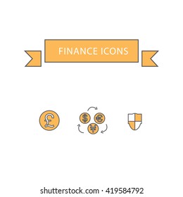 Banking And Finance Icon Template