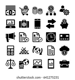 Banking and Finance Line Vector Icons 10