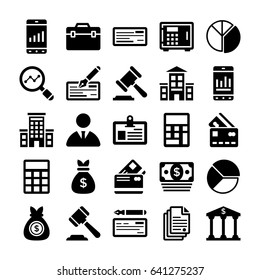 Banking and Finance Line Vector Icons 11