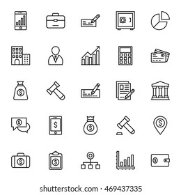 Banking and Finance Vector Icons 1