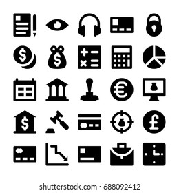 Banking and Finance Vector Icons 1