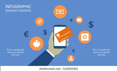 Banking and financial. Exchange currency rate money. Technology vector eps 10  and simple flat style clip art for infographics