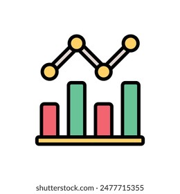 Ilustración vectorial de iconos de fluctuación bancaria