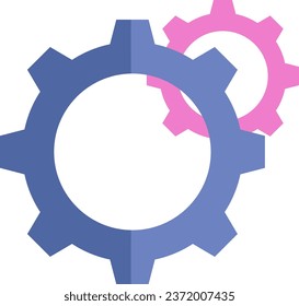Banking gear, illustration or icon, vector on white background.
