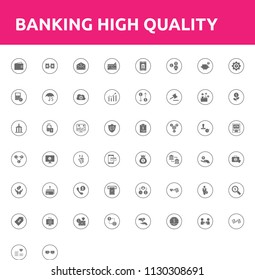 Banking grey icons