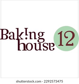 banking house logo cake vector