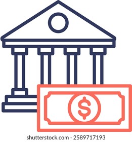 Banking Icon Element For Design