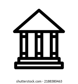icono bancario o logotipo símbolo de signo aislado ilustración vectorial - iconos vectoriales de estilo negro de alta calidad
