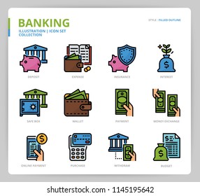 Banking icon set