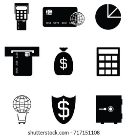 banking icon set