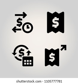 Banking icon set. order, minimal, background and digital illustration vector icons for web and design