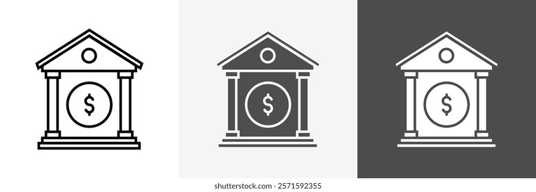 Banking icon set vector art