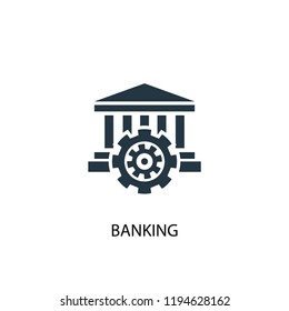 banking icon. Simple element illustration. banking concept symbol design. Can be used for web and mobile.