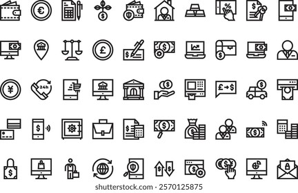 Banking icons  High-Quality Vector Icons Collection with Editable Stroke. Ideal for Professional and Creative Projects. - Powered by Shutterstock - Get 15% off with code: PIKWIZARD15