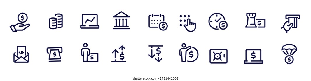 banking icons vector design illustration