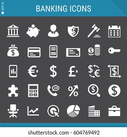 Banking and Investment icons collection